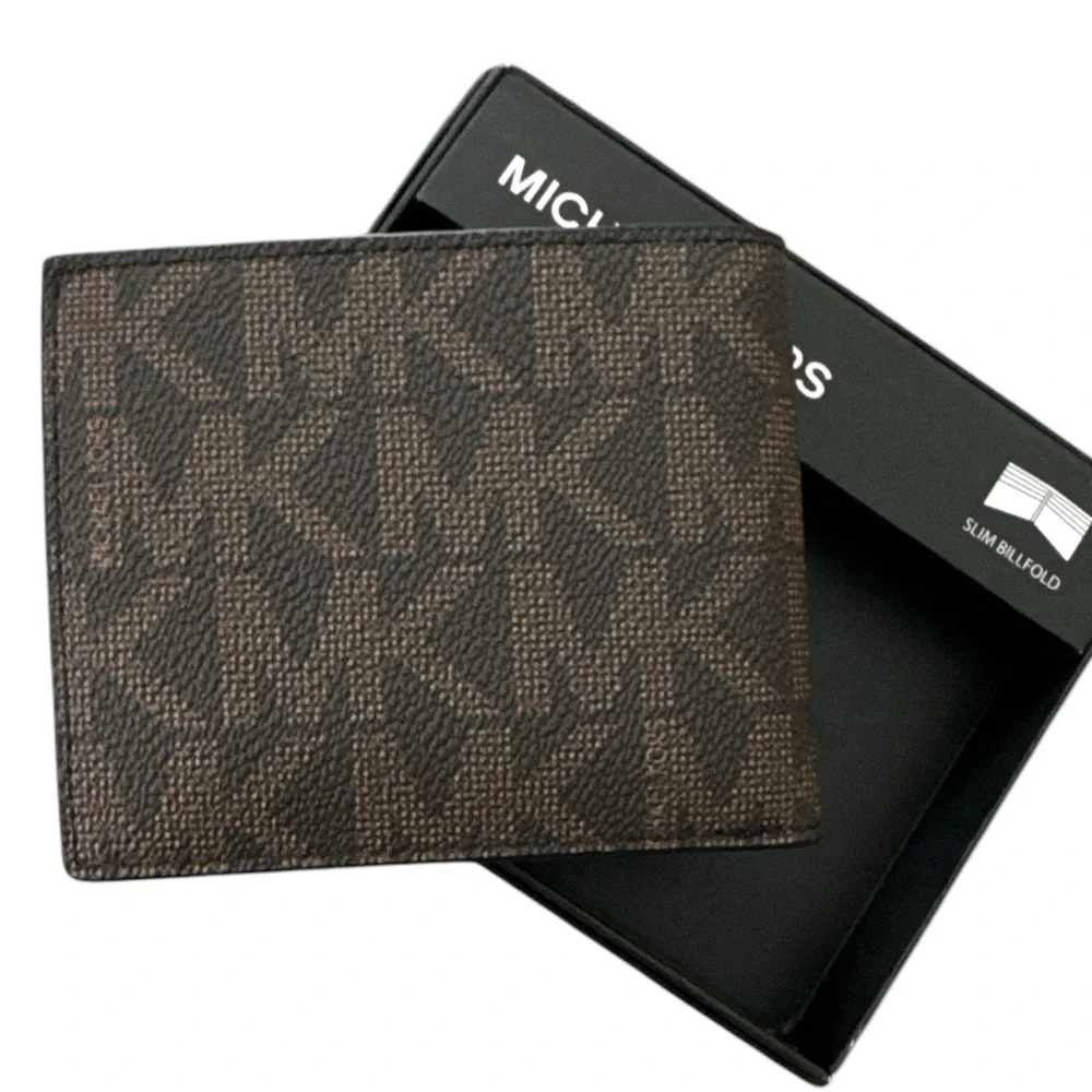 Michael Kors Jet Set Leather Bifold Wallet Brown